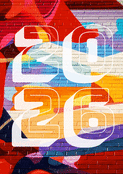 2026 en couleurs vibrantes et cr&eacute;atives